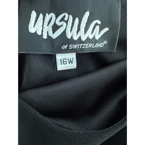 URSULA OF SWITZERLAND Tiered Layered Ruffle Witchy Sleeveless Maxi Dress Sz 16W - Picture 3 of 3